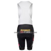 Completo Maglia + Pantaloncino con bretelle 2023 Jumbo-Visma Manica Corta Giallo Nero Donna